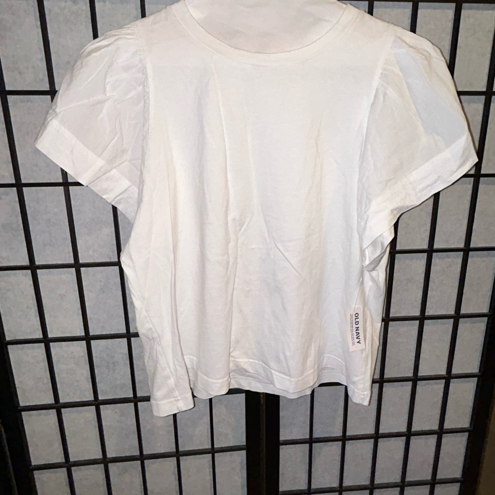 Old Navy NWT White Short Sleeve Top Sz L